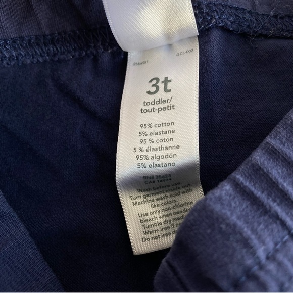 Carter’s Girls Navy Blue Cotton Stretch Leggings - Picture 5 of 5